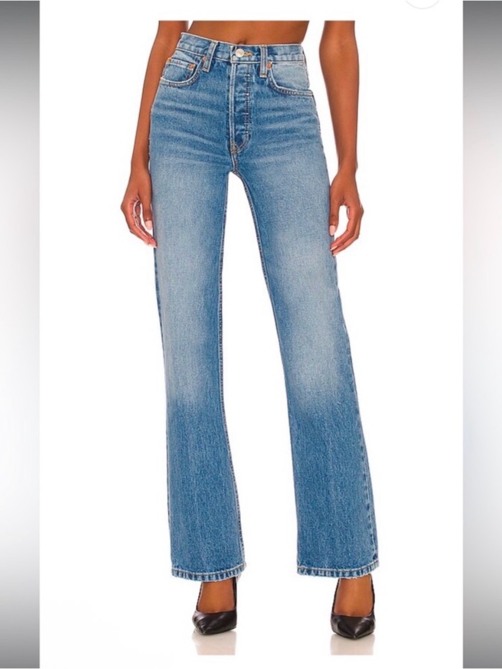 NWT Re/Done 70s Stove Pipe Jeans